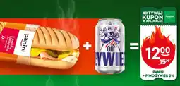 Żabka Panini z szynką i serem + Piwo Żywiec 0% oferta