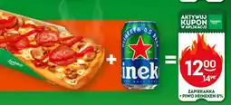 Żabka Zapiekanka + Piwo Heineken 0% oferta