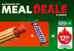 Żabka Hot Dog Max + Baton Snickers oferta