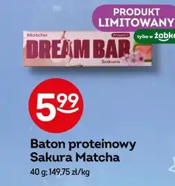 Żabka Baton proteinowy Sakura Matcha oferta