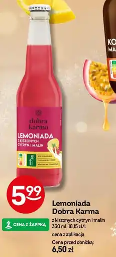 Żabka Lemoniada Dobra Karma z kiszonych cytryn i malin oferta