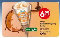Żabka Lody Rożek koktajlowy Koral krówka-kukułka oferta