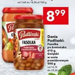 Lewiatan Dania Pudliszki: Fasolka po bretońsku 610 g, Gołąbki w sosie pomidorowym 900 g oferta