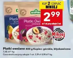 Lewiatan Płatki owsiane 400 g Kupiec: górskie, błyskawiczne oferta