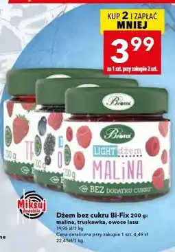 Lewiatan Dżem bez cukru Bi-FiX 200 g: malina, truskawka, owoce lasu oferta