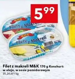 Lewiatan Filet z makreli M&K 170 g Konswit: w oleju, w sosie pomidorowym oferta