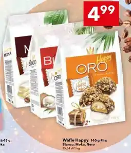 Lewiatan Wafle Happy 140 g Flis: Bianco, Moka, Nero oferta