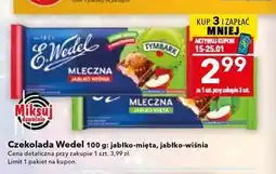 Lewiatan Czekolada Wedel 100g (jabłko-mięta, jabłko-wiśnia) oferta