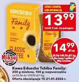 Lewiatan Kawa Eduscho Tchibo Family 250 g mielona, 100 g rozpuszczalna oferta