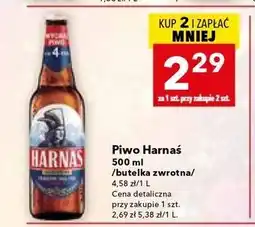 Lewiatan Piwo Harnaś 500 ml butelka zwrotna oferta