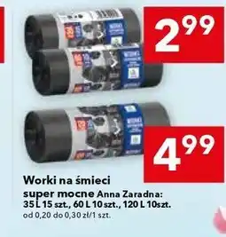 Lewiatan Worki na śmieci super mocne Anna Zaradna 35 l, 55 l, 120 l oferta