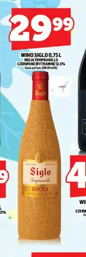 Topaz Siglo Wino Rioja Tempranillo oferta