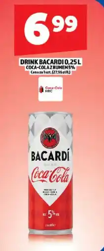 Topaz Drink Bacardi Coca-Cola oferta