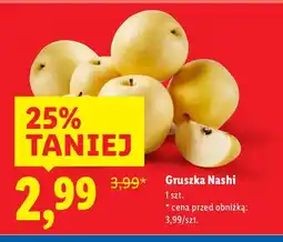 Lidl Gruszka Nashi 1 szt oferta