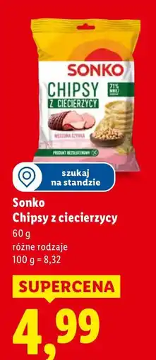 Lidl Chipsy z ciecierzycy oferta