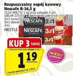 Prim Market Rozpuszczalny napój kawowy Nescafe 8-11,5 g NESTLE oferta