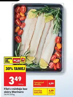Biedronka Filet z mintaja bez skóry oferta