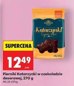 Biedronka Pierniki Katarzynki w czekoladzie deserowej oferta