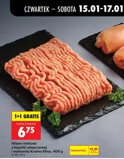 Biedronka Mięso mielone z łopatki wieprzowej i wołowiny Kraina Mięs oferta