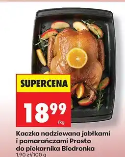 Biedronka Kaczka nadziewana jabłkami i pomarańczami Prosto do piekarnika oferta