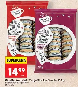 Biedronka Ciastka Ciastka kremówki Twoje Słodkie Chwile, 710 g: truskawkowe, jagodowe oferta
