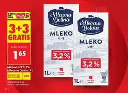 Biedronka Mleko UHT 3,2% Mleczna Dolina, 1 l oferta