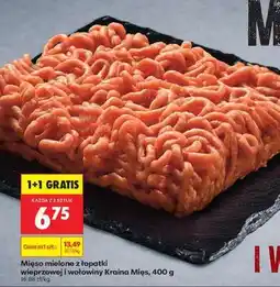 Biedronka Mięso mielone z łopatki wieprzowej i wołowiny Kraina Mięs 400 g oferta