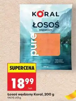 Biedronka łosoś wędzony Koral, 200 g oferta