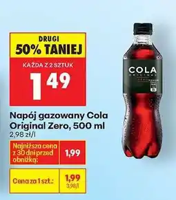 Biedronka Napój gazowany Cola Original Zero, 500 ml oferta