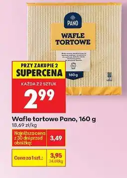 Biedronka Wafle tortowe Pano , 160 g oferta