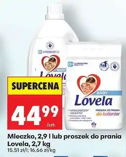 Biedronka Mleczko, 2,9 l lub proszek do prania Lovela, 2,7 kg oferta