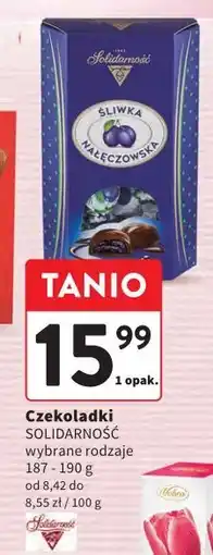 Intermarche Czekoladki Solidarność Śliwka Nałęczowska oferta