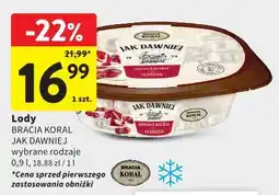 Intermarche Bracia Koral lody jak dawniej oferta