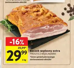 Intermarche Boczek wędzony extra Prosto z Wędzarni oferta