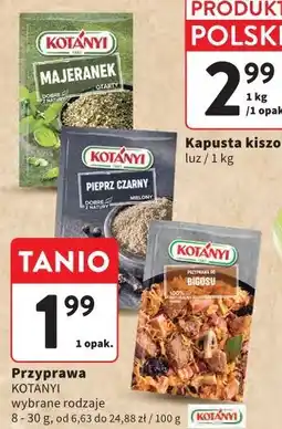 Intermarche Przyprawy Kotanyi (majeranek, pieprz czarny) oferta