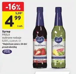 Intermarche Paola Syrop o różnych smakach oferta