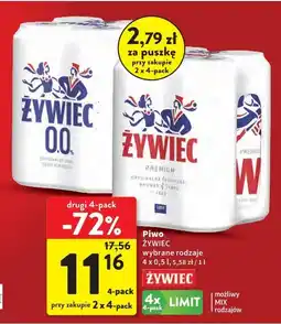 Intermarche Piwo Żywiec różne rodzaje oferta