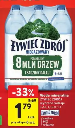 Intermarche Żywiec Zdrój Woda mineralna niegazowana oferta