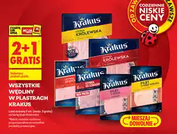 Biedronka Wędliny w plastrach Krakus oferta