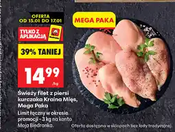 Biedronka Świeży filet z piersi kurczaka Kraina Mięs, Mega Paka oferta