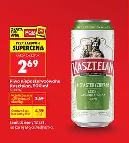 Biedronka Kasztelan Niepasteryzowane oferta