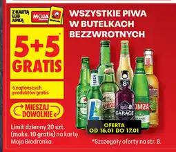 Biedronka Wszystkie piwa w butelkach bezzwrotnych oferta
