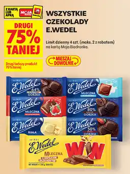 Biedronka Czekolady E.Wedel oferta