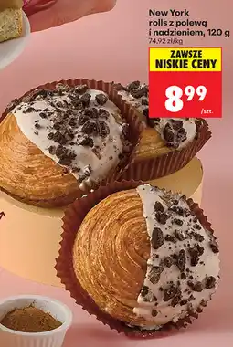 Biedronka New York rolls z polewą i nadzieniem oferta