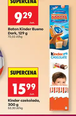 Biedronka Kinder czekolada oferta
