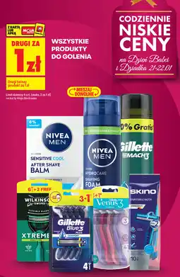 Biedronka Wszystkie produkty do golenia oferta