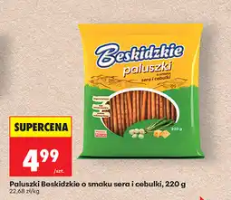 Biedronka Paluszki Beskidzkie o smaku sera i cebulki oferta