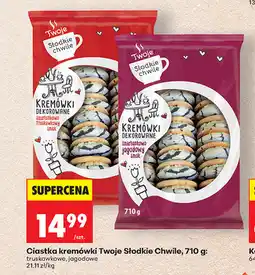 Biedronka Ciastka kremówki Twoje Słodkie Chwile, 710 g: truskawkowe, jagodowe oferta