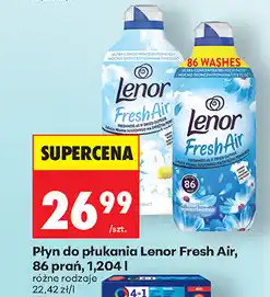 Biedronka Płyn do płukania Lenor Fresh Air, 86 prań oferta