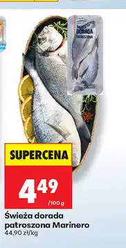 Biedronka Świeża dorada patroszona Marinero oferta